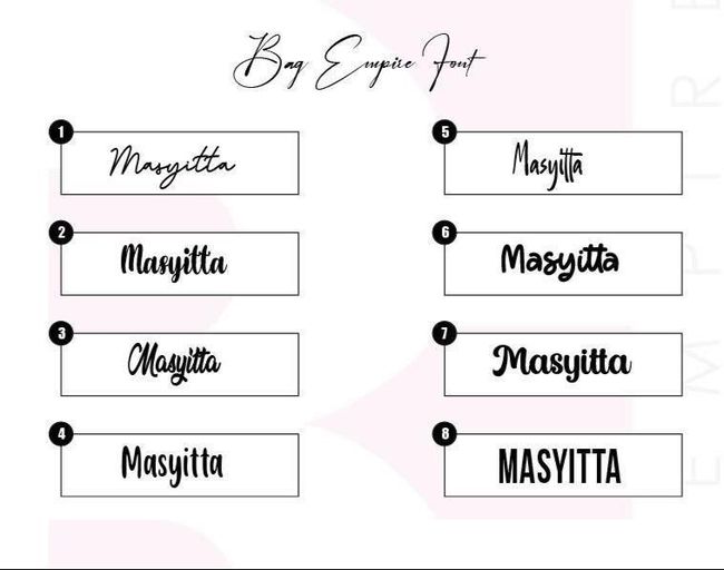 Beg.cantikk | BAG WITH CUSTOM NAME - FREE FONT STYLE