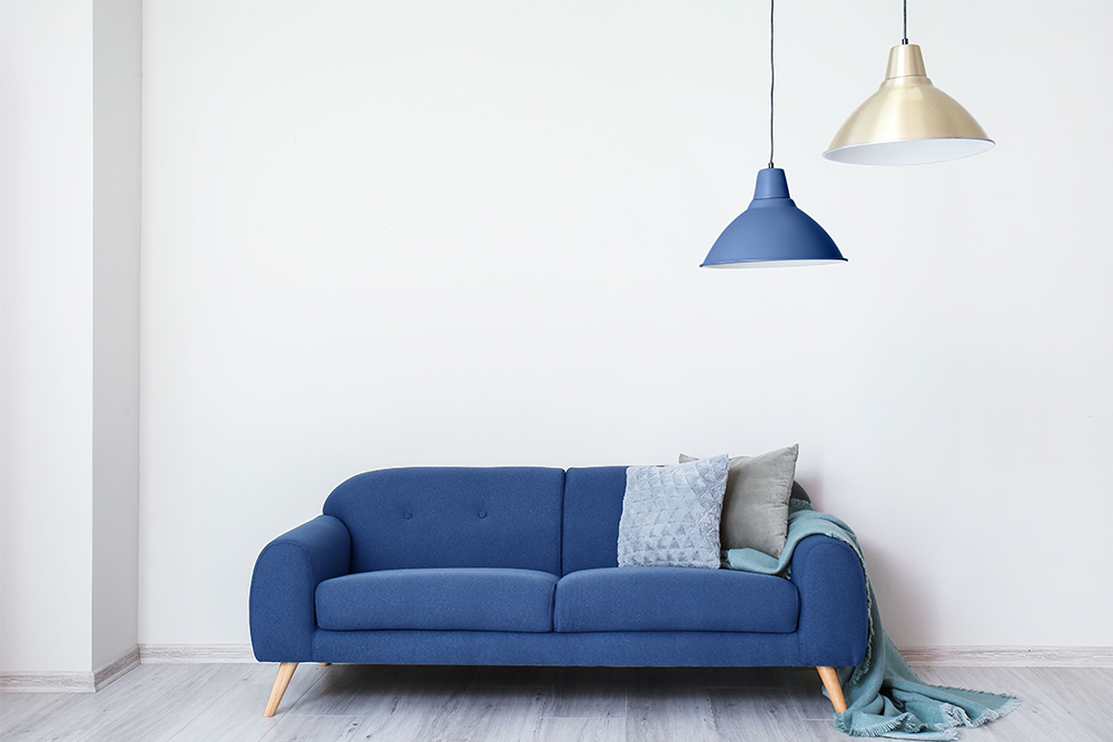 blue sofa 