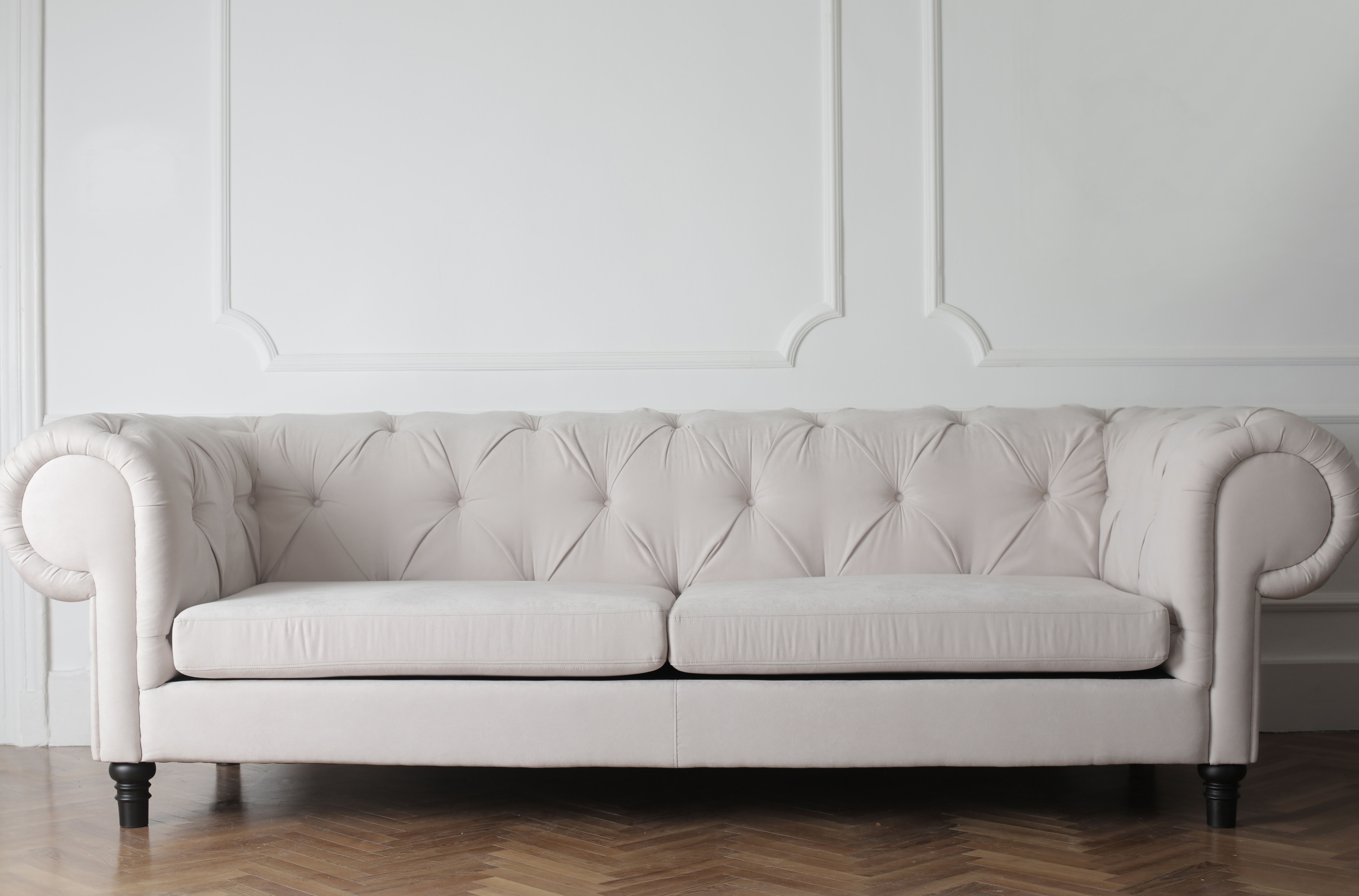 white tuft chesterfield leather sofa 