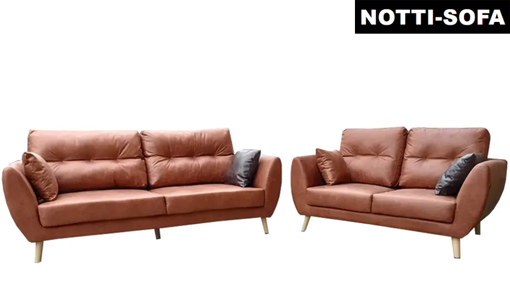 Notti Sofa Kenny Signature leather sofa in brown