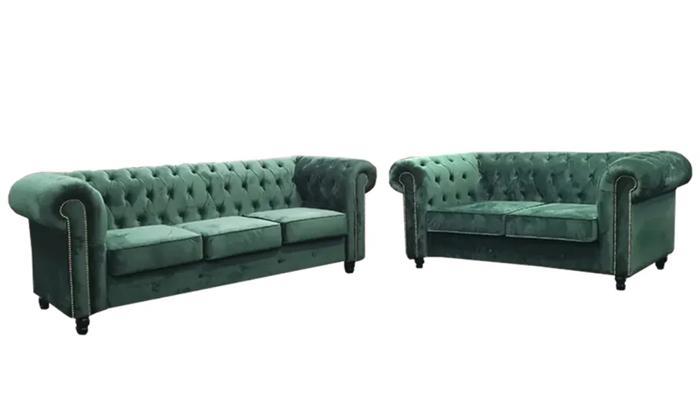 NTSF839 Designer Chesterfield Style by Notti-Sofa in Emerald Green colour