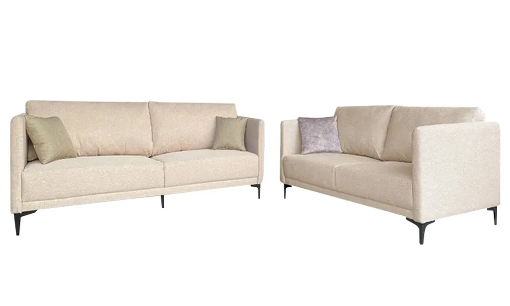NOTTI NTSF13 Modern Minimalist Neat Style Linen Fabric 2+3 Seater Sofa