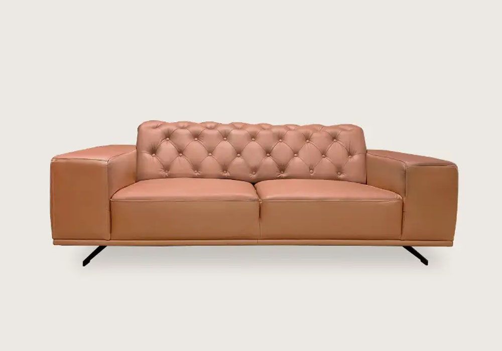 8397 Full Leather 2 Seater Chesterfield Sofa