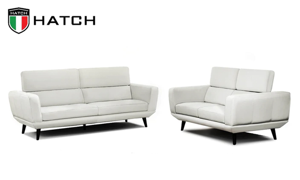 Hatch 7190 Leather Sofa in White Malaysia