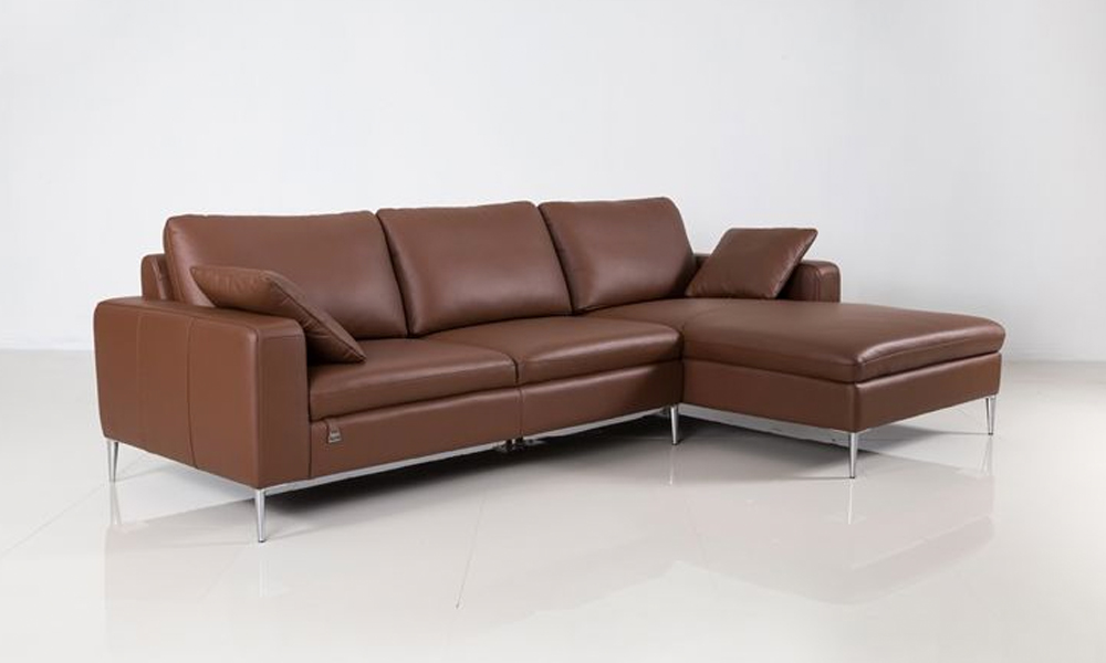 Monte Sofa 5009 L-Shaped Leather Sofa in Brown Malaysia 