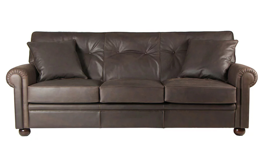 Abitex S-108 3 Seater Leather Sofa in Dark Brown Malaysia