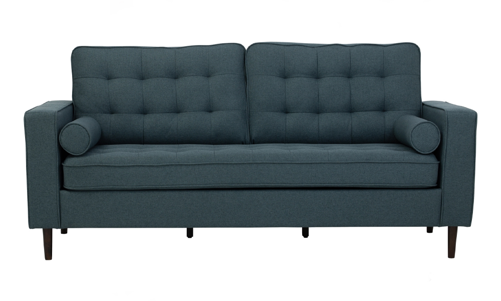 Scandinavian Style 3 Solid Rubberwood Seater Sofa With High Density Cushion Foam Malaysia