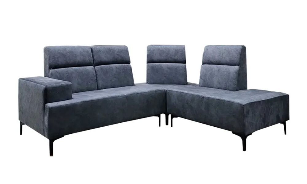 NOTTI NTSF940 Mountain View Inspired Design Velvet Fabric L Shaped Sofa