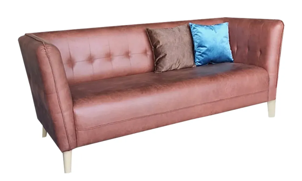 NOTTI NTSF11 Classical 70's American Style PU Leather 2.5 Seater Sofa