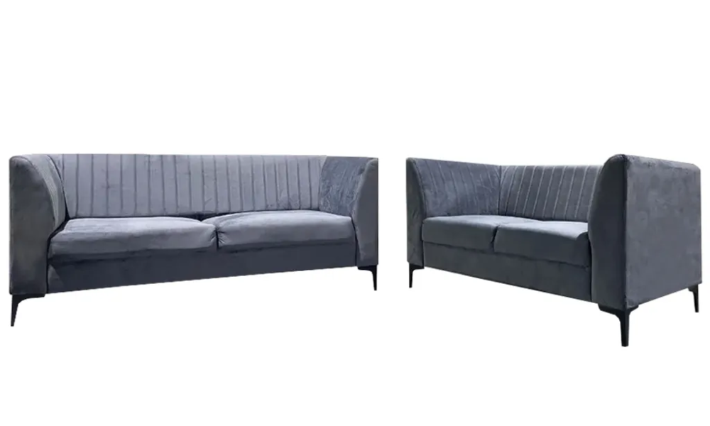 NOTTI NTSF5 Edward Style 2+3 Seater Velvet Fabric Sofa