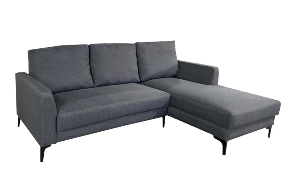 NOTTI NTSF15 Remolic Modern Condo Linen Fabric L Shaped Sofa