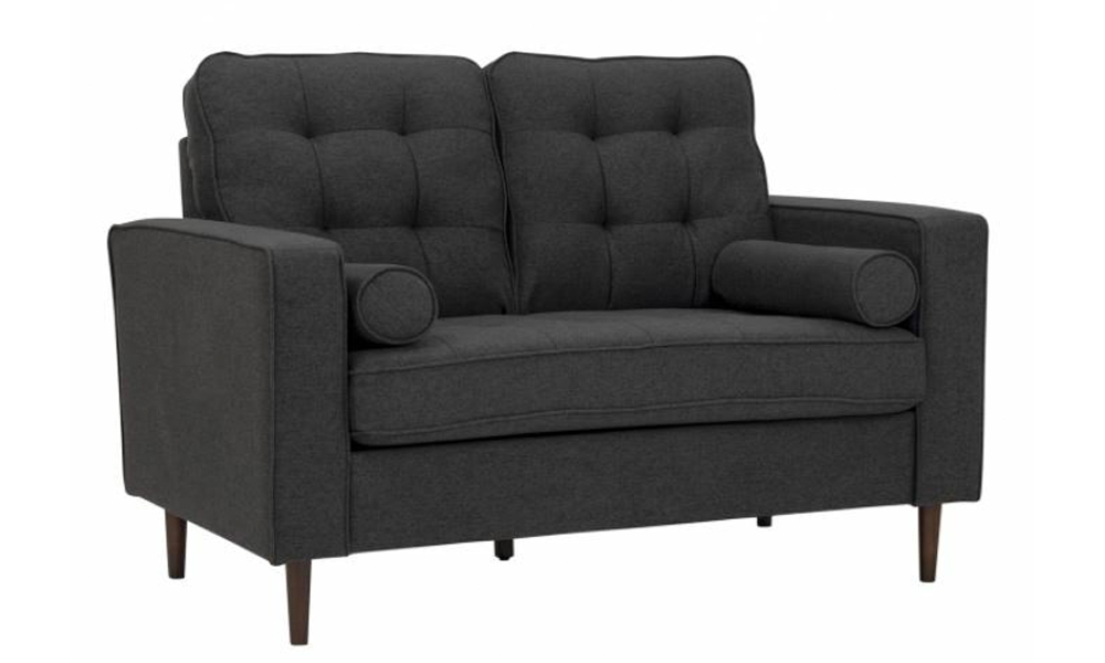 Retro Style 2-Seater Sofa With Dimity Fabric