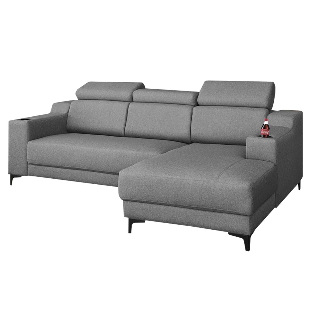 NOTTI NTSF941 Uncle Lima Two Tones Style Fabric PU Leather Expendable L  Shape Corner Sofa (Pre-Order) – NOTTI-SOFA