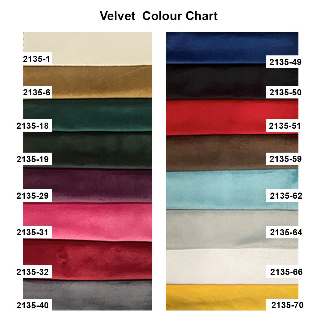 Velvet Colour Chart