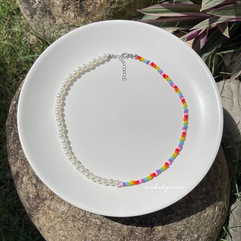 Pearly Rainbow Necklace 1 (Watermarked).JPG
