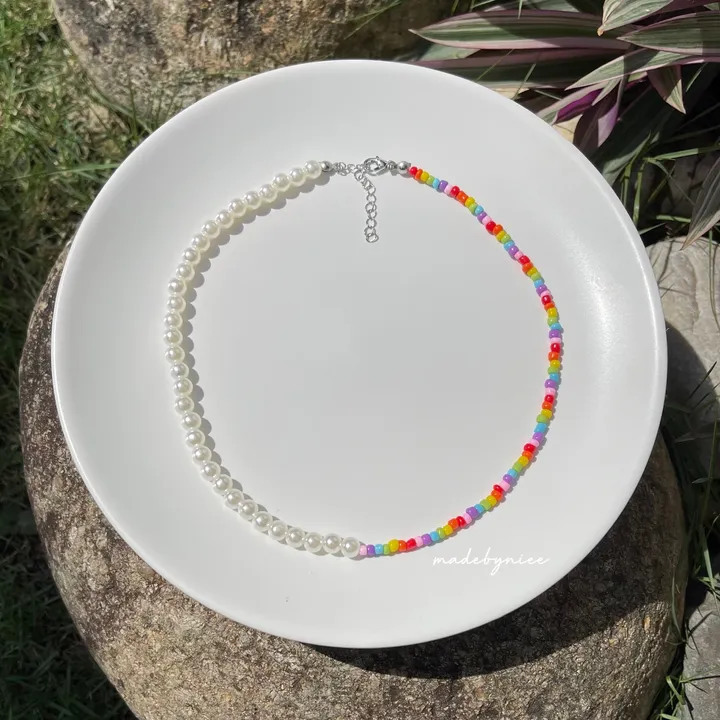 Pearly Rainbow Necklace 1 (Watermarked).JPG