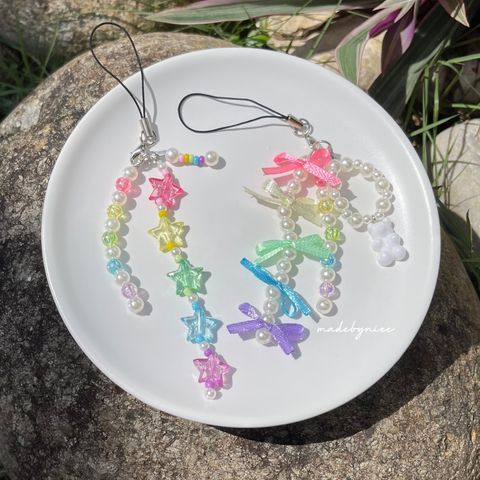 Pearly Rainbow Phone Straps 1 (Watermarked).JPG