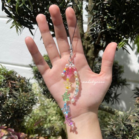 Pearly Rainbow Phone Straps 3 (Watermarked).JPG