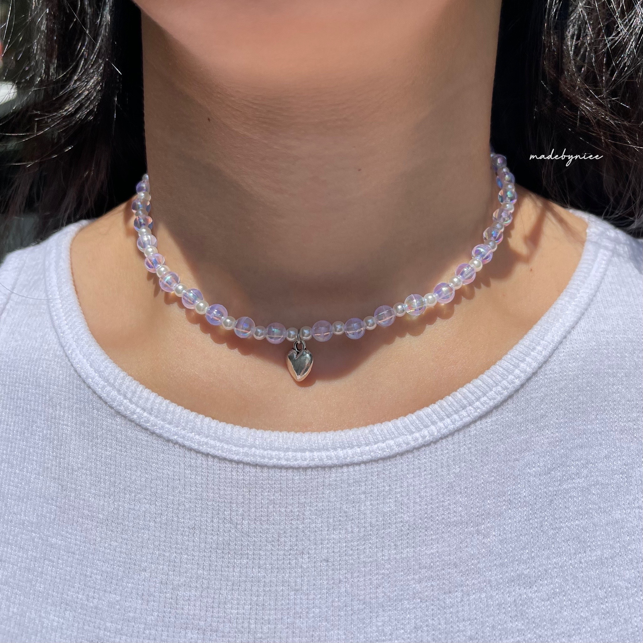 Simple charm necklace discount