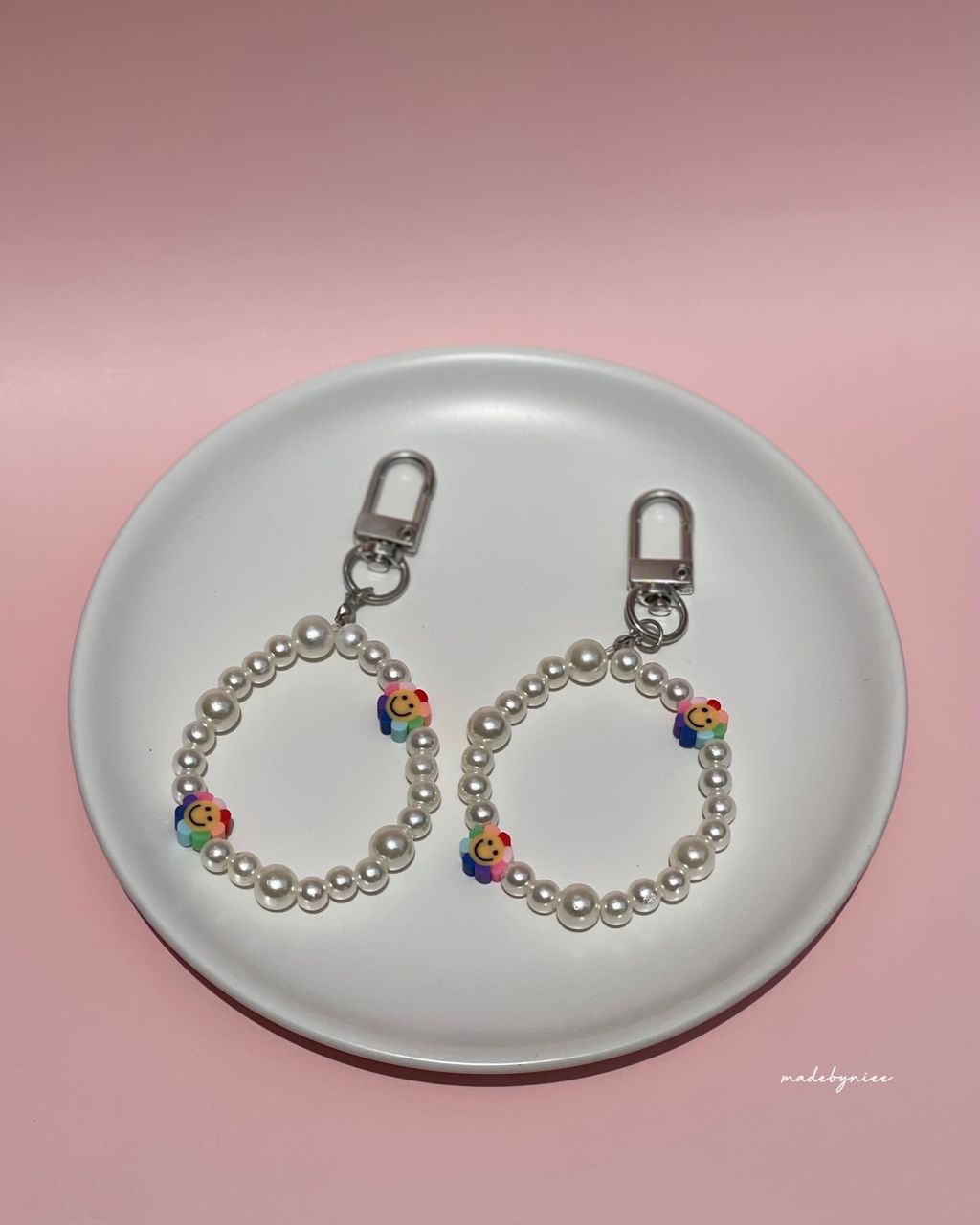 Rainbow Smiley Keychain 1 (Watermarked).JPG