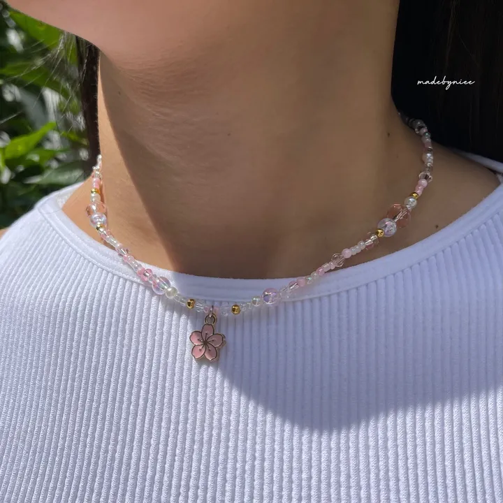 Cherry Blossom Necklace 2 (Watermarked)