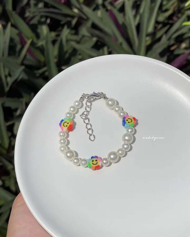 Rainbow Smiley Bracelet 1 (Watermarked)
