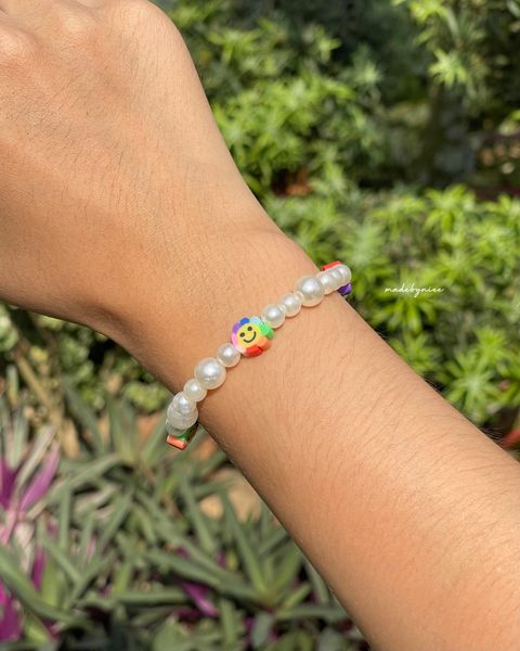 Rainbow Smiley Bracelet 2 (Watermarked)
