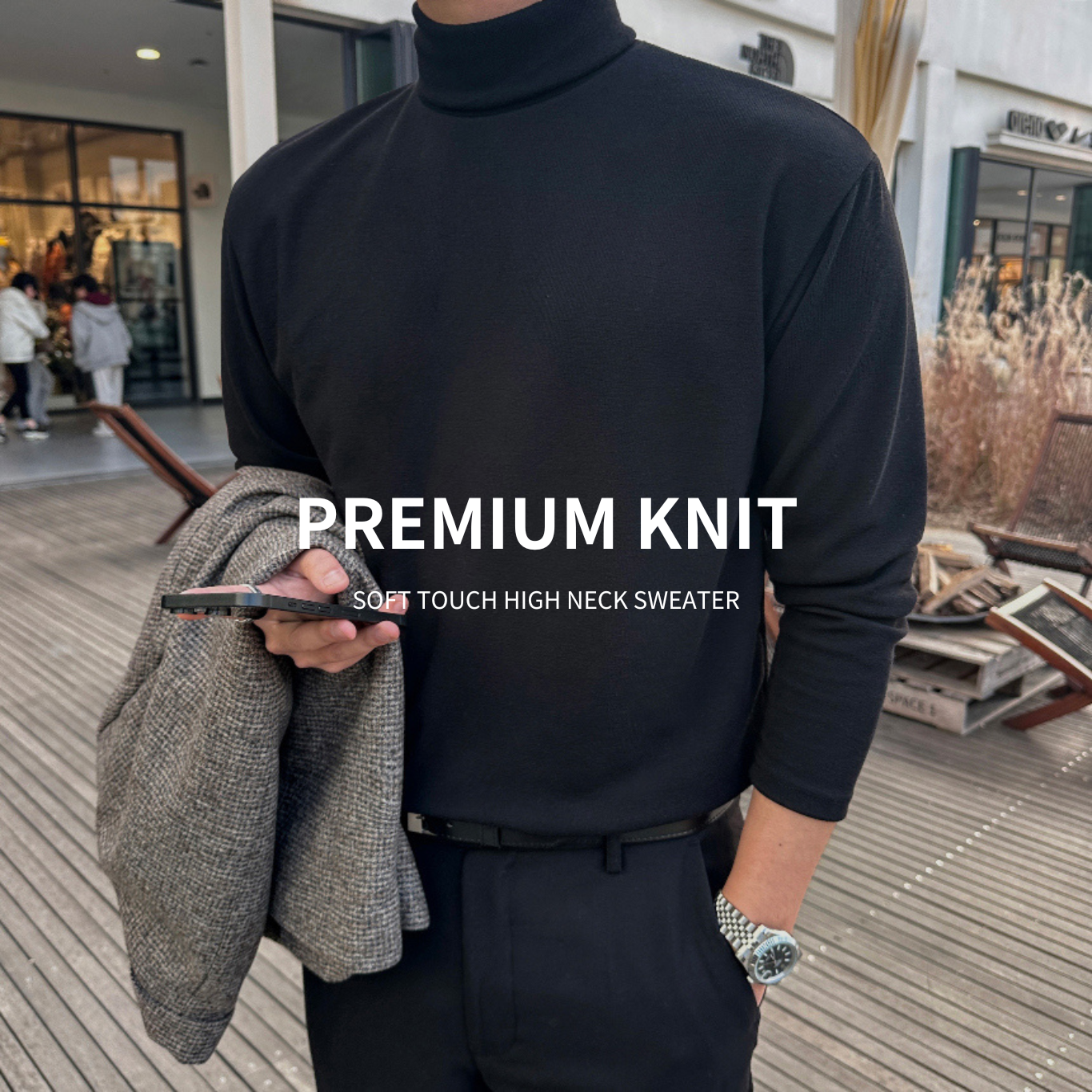 U_RE SLODDY CORDUROY SEMI- [IPUP KNITWEAR 的複本