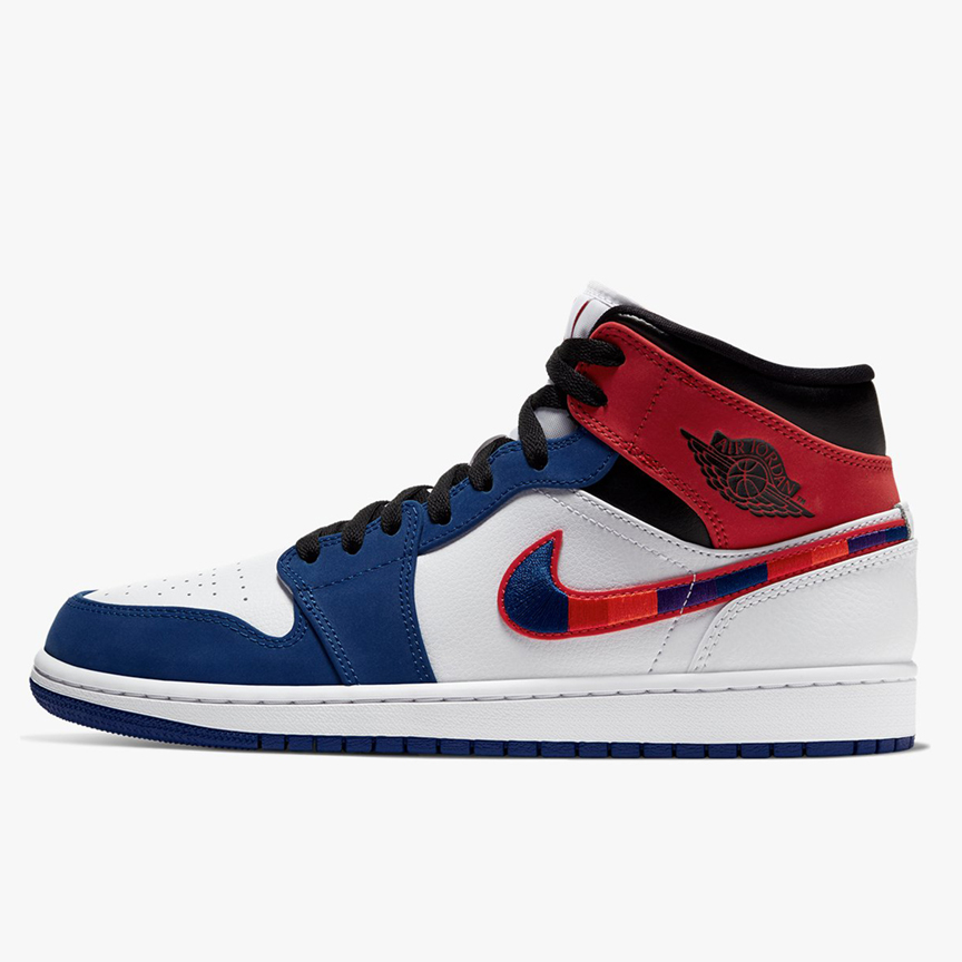 Jordan 1 mid store multi swoosh