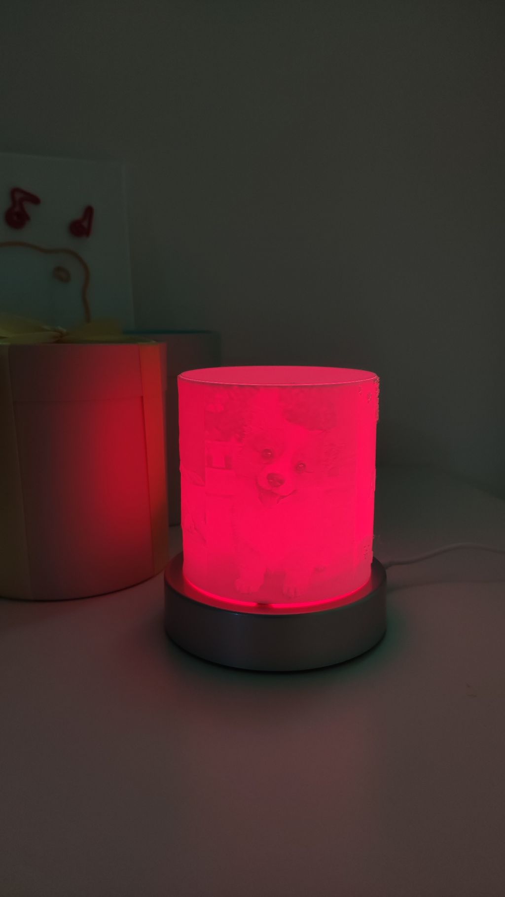 Dog lamp - red