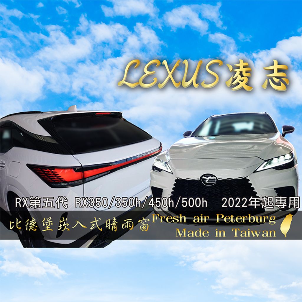 LEXUS_凌志 RX第五代 RX350.350h.450h.500h  2022年起專用_2022-裝飾框快速模板-四格-05