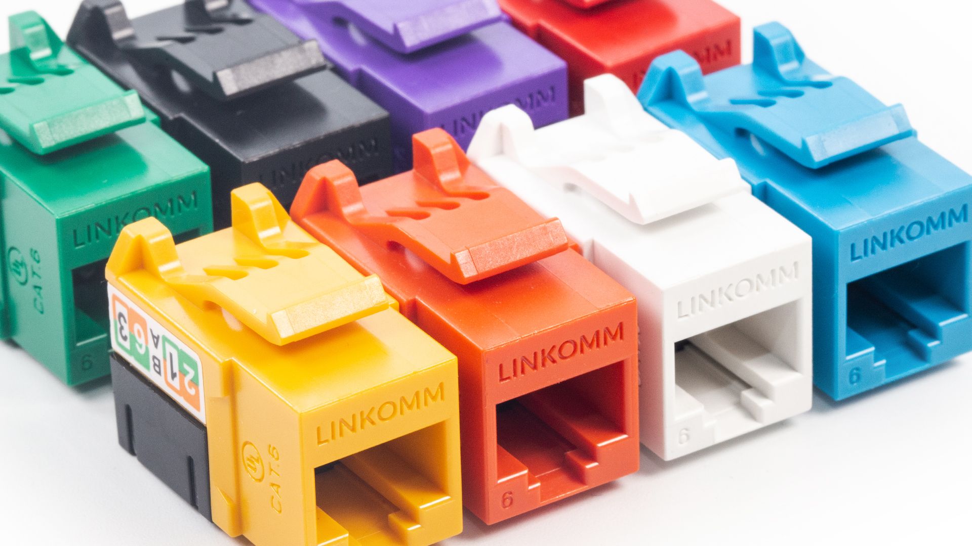 LINKOMM - Slim Profile UTP Unshielded Keystone Jack