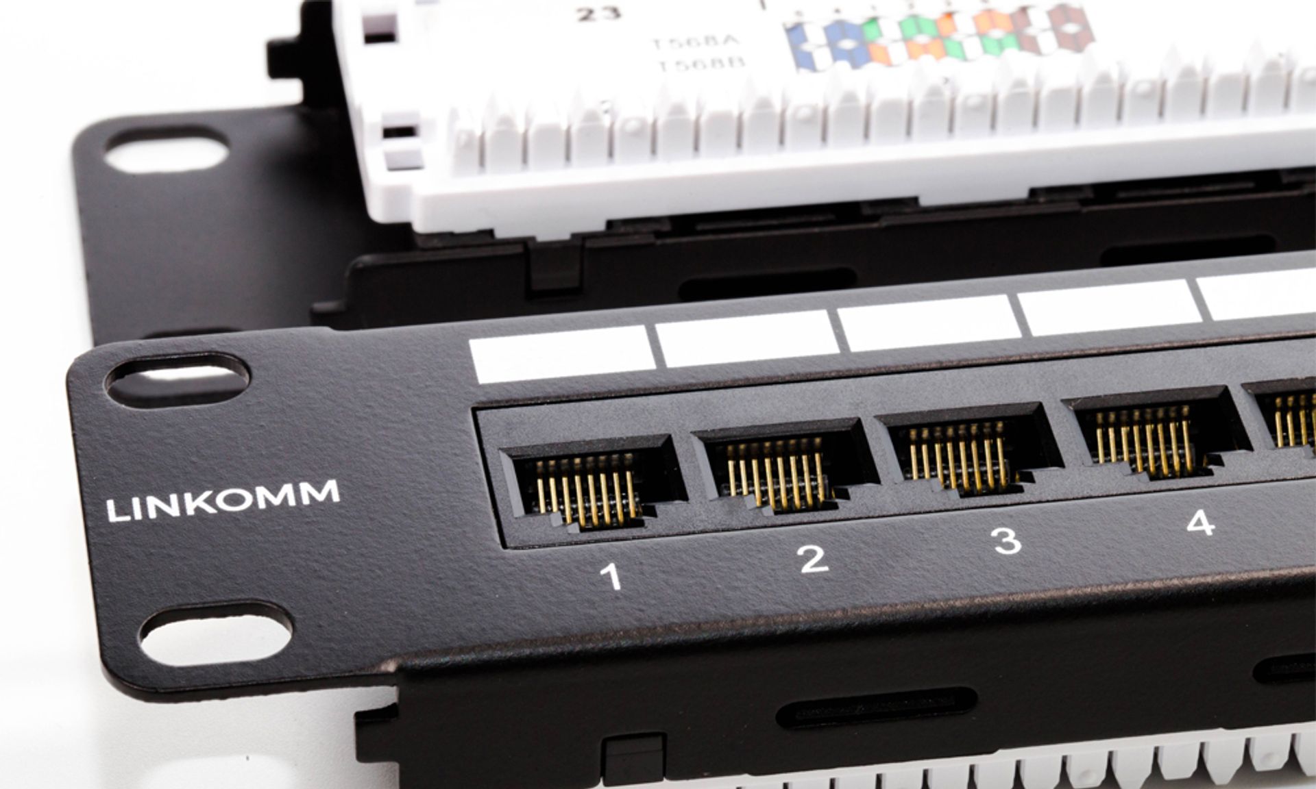 LINKOMM - UL Listed RJ45 24-Port UTP Unshielded Patch Panel