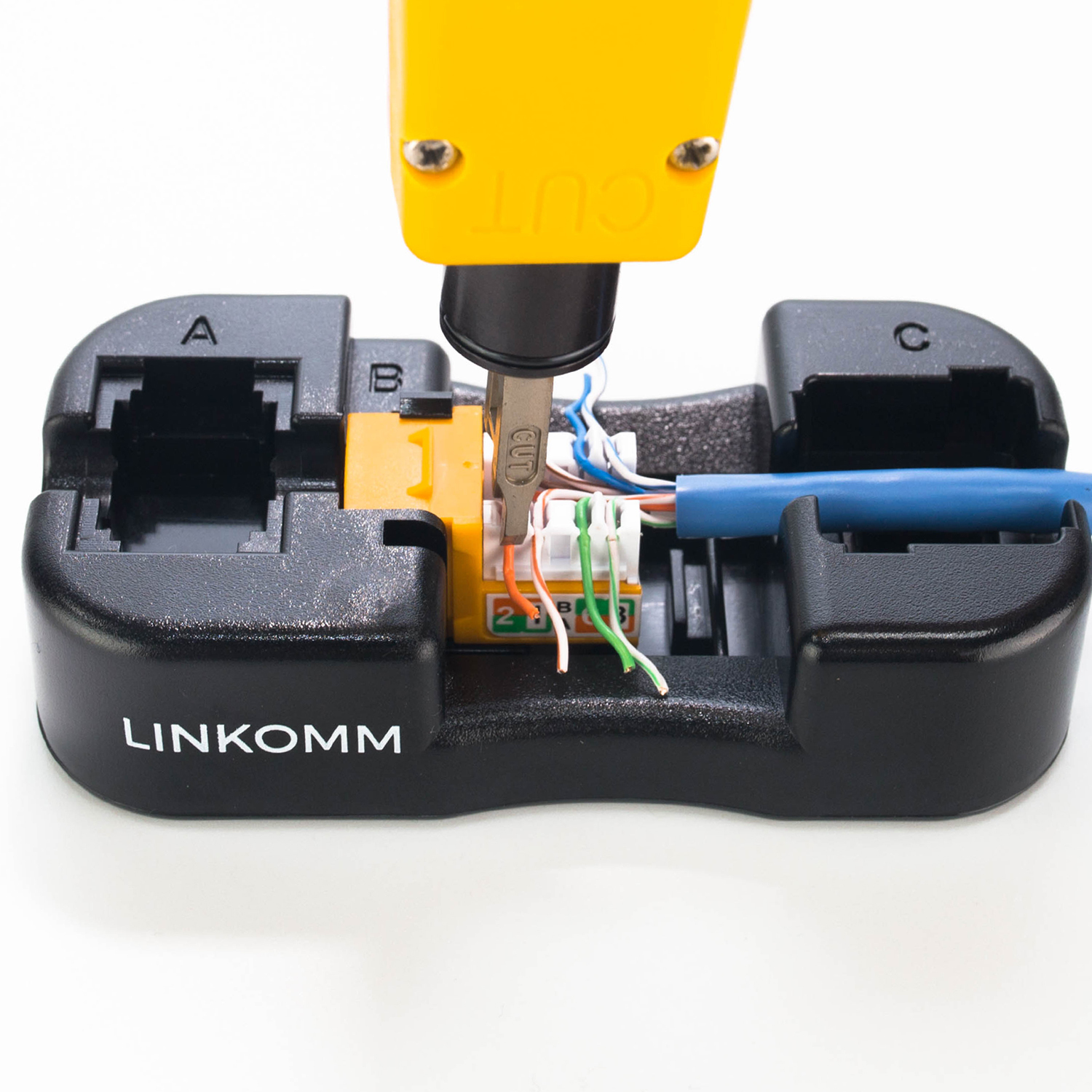 Keystone Jack Punch-Down Termination Palm Holder – LINKOMM