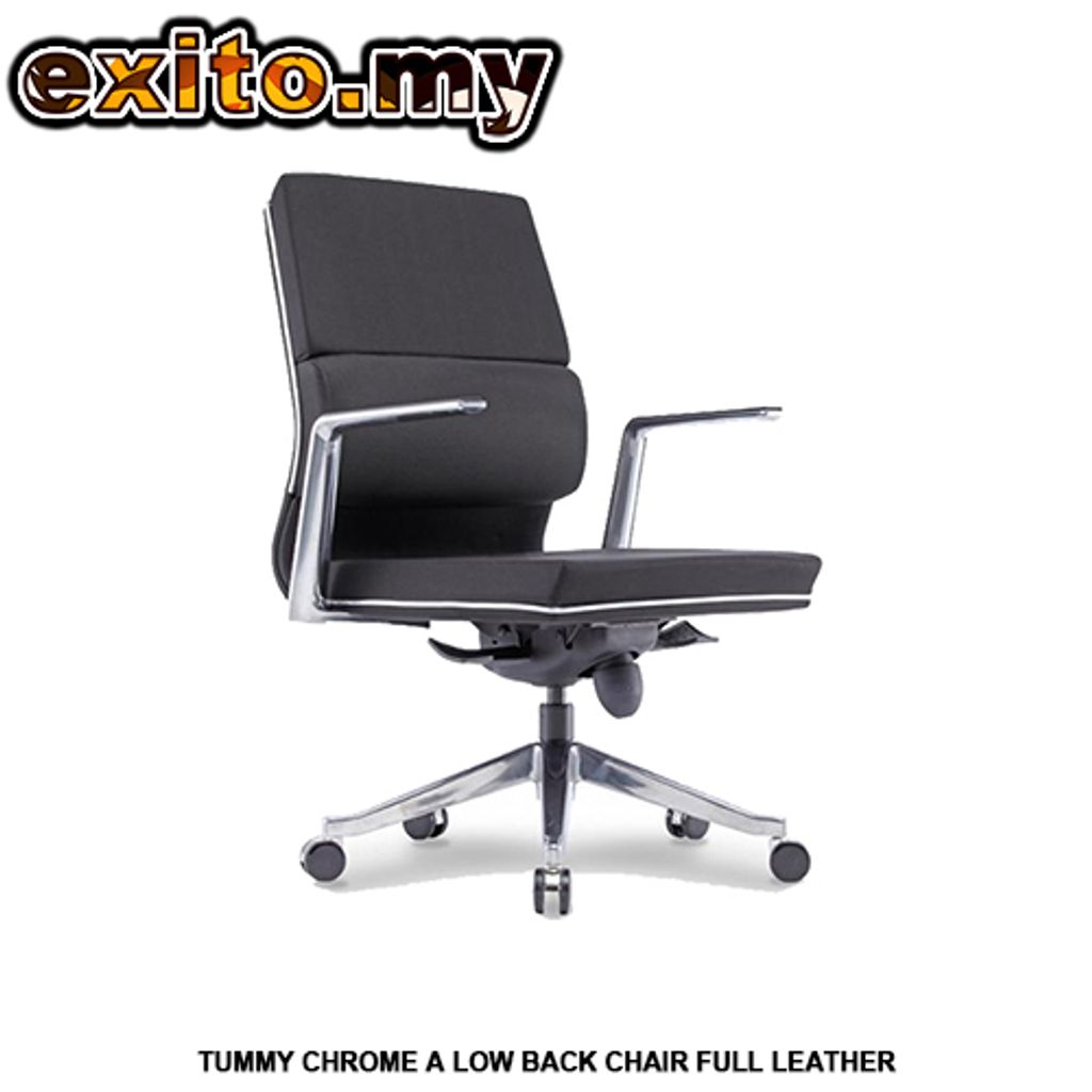 TUMMY CHROME A LOW BACK CHAIR FULL LEATHER.jpg