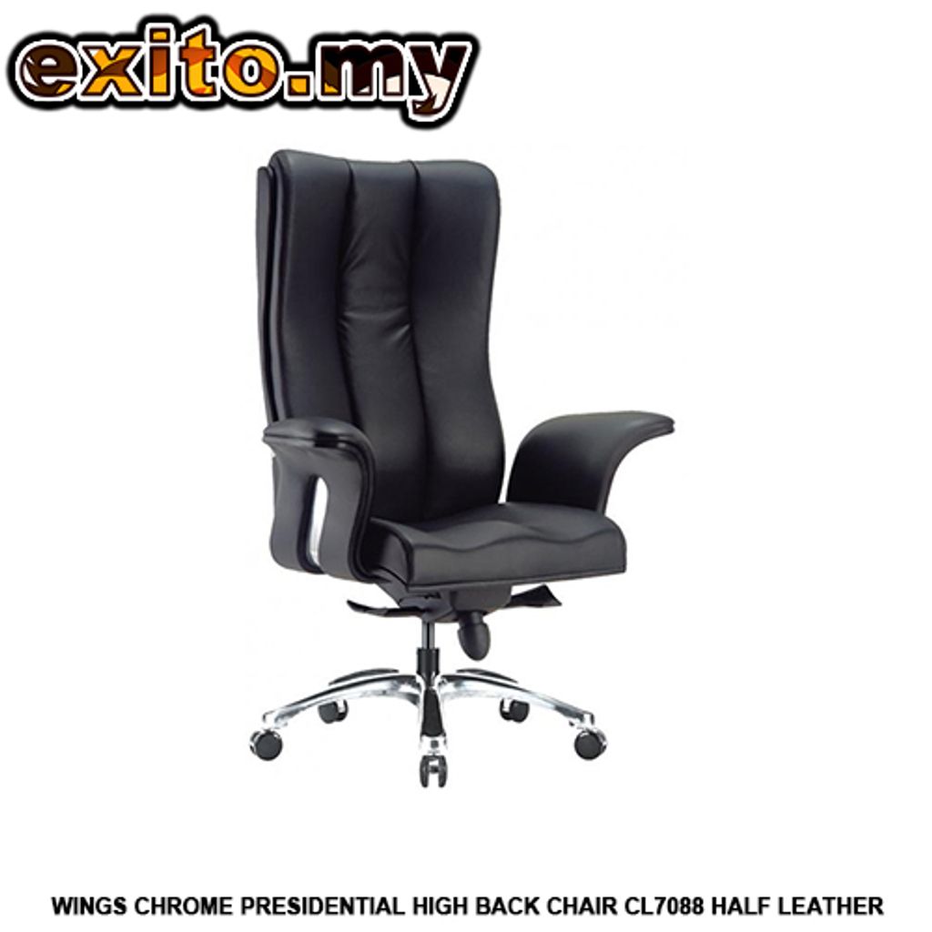 WINGS CHROME PRESIDENTIAL HIGH BACK CHAIR CL7088 HALF LEATHER.jpg
