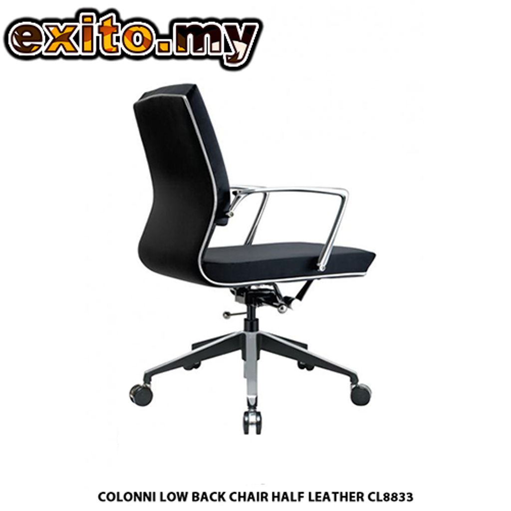 COLONNI LOW BACK CHAIR HALF LEATHER CL8833.jpg