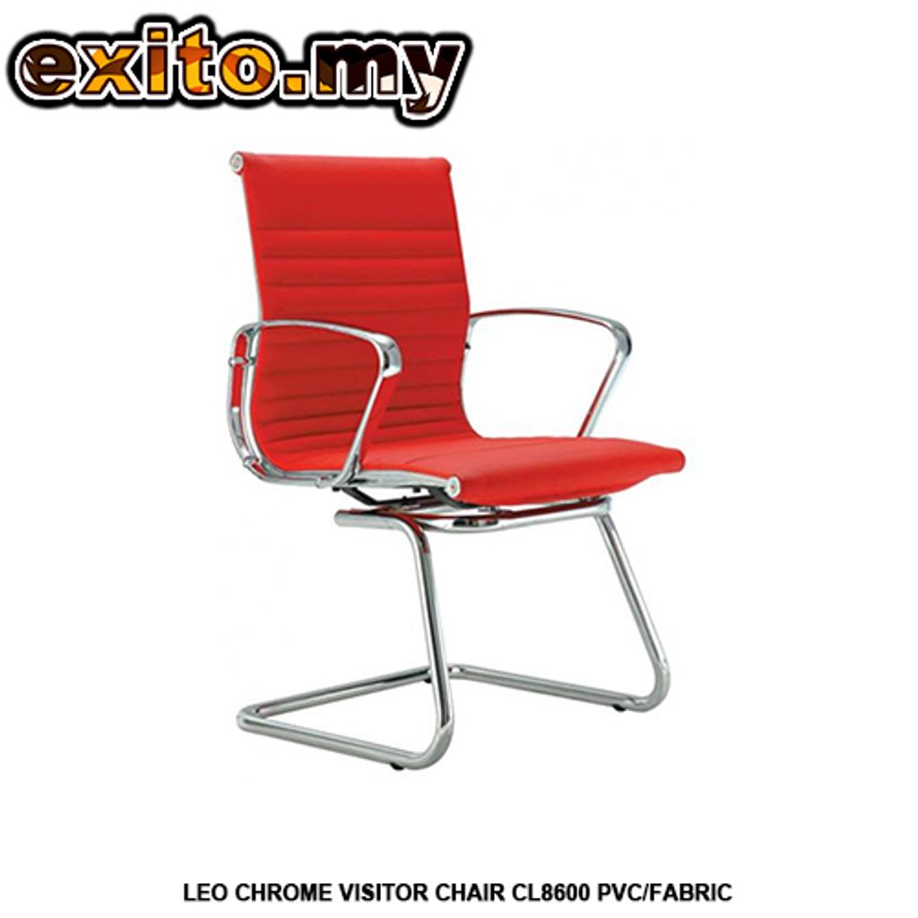 LEO CHROME VISITOR CHAIR CL8600 PVC FABRIC.jpg