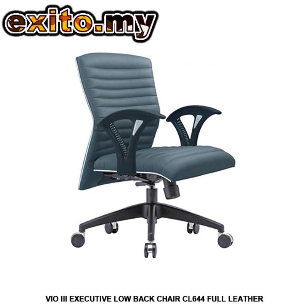VIO III EXECUTIVE LOW BACK CHAIR CL644 FULL LEATHER