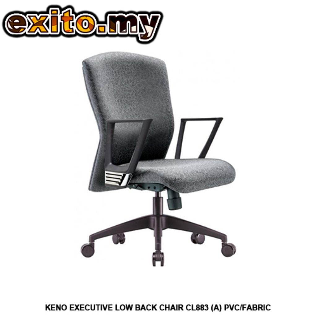 KENO EXECUTIVE LOW BACK CHAIR CL883 (A) PVC-FABRIC