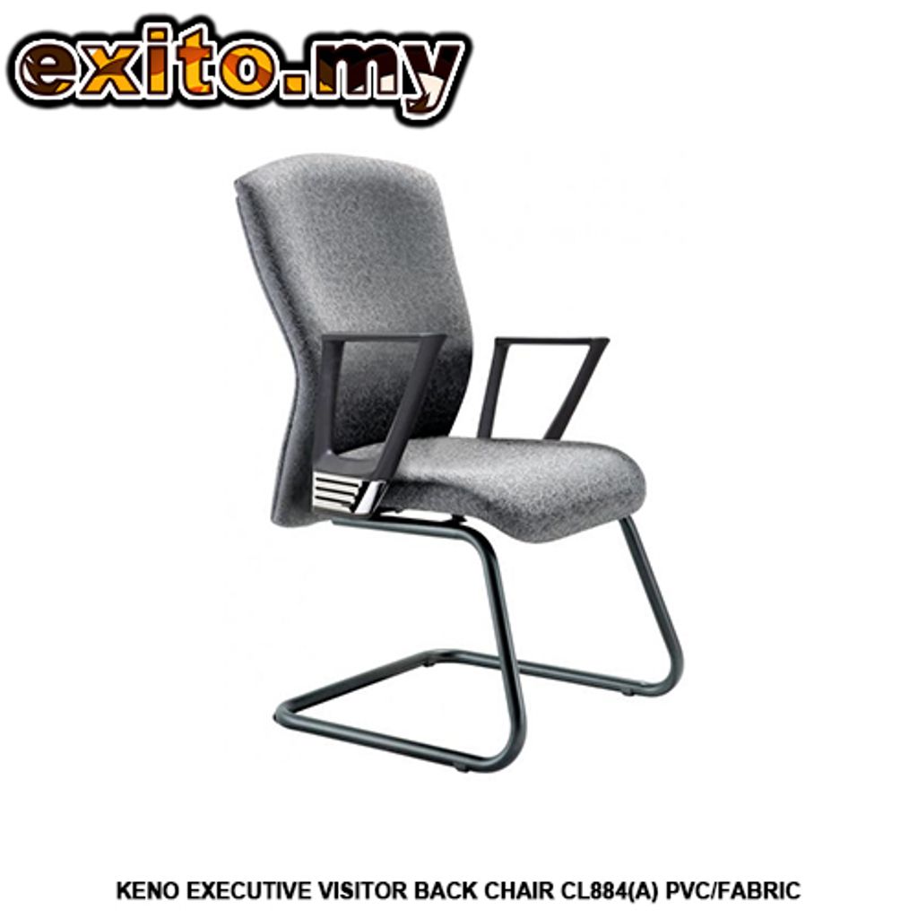 KENO EXECUTIVE VISITOR BACK CHAIR CL884(A) PVC-FABRIC