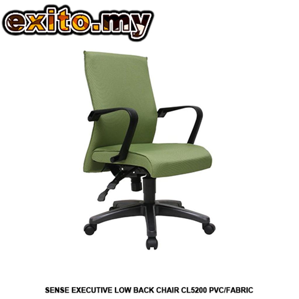 SENSE EXECUTIVE LOW BACK CHAIR CL5200 PVC-FABRIC