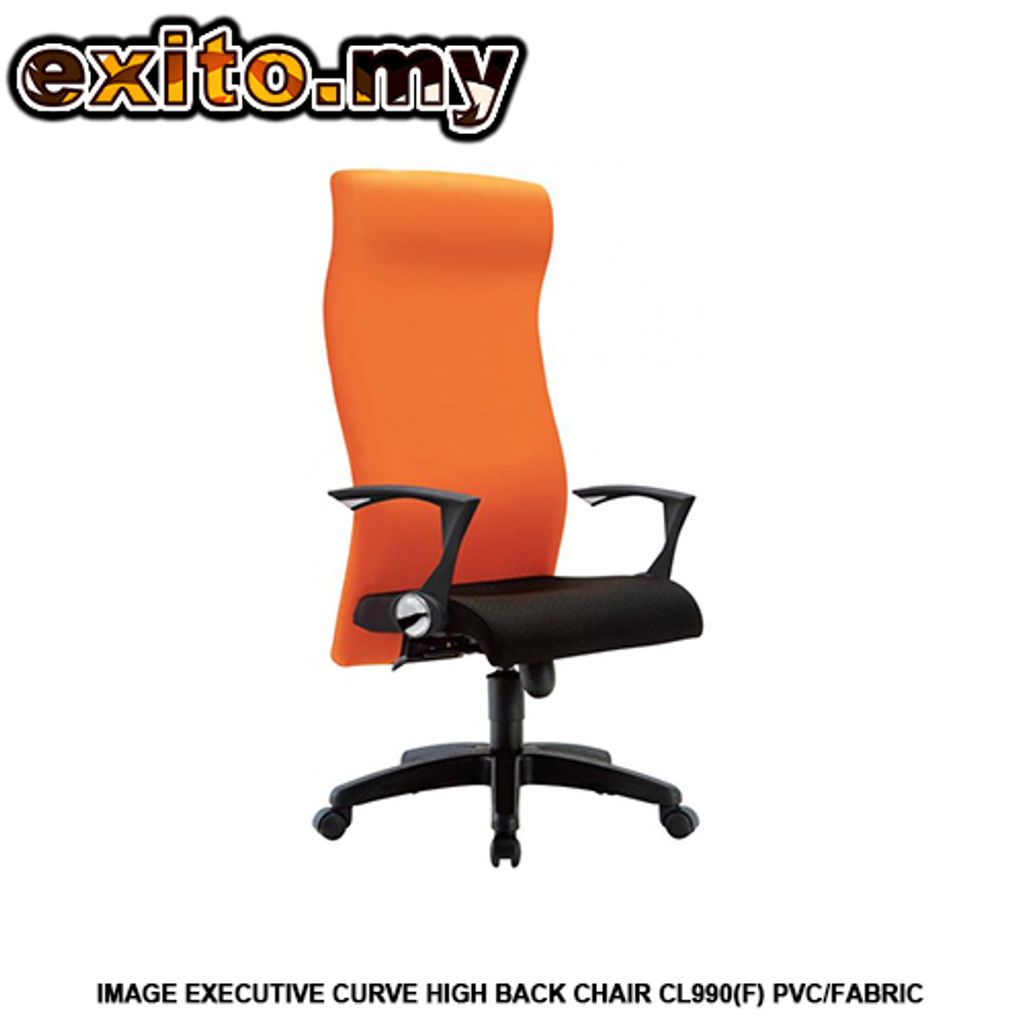 IMAGE EXECUTIVE CURVE HIGH BACK CHAIR CL990(F) PVC-FABRIC