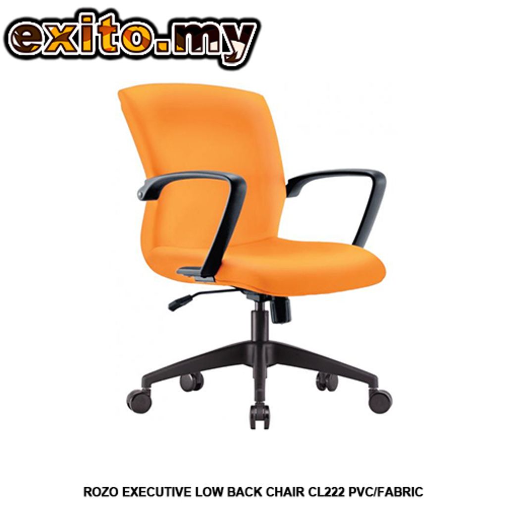 ROZO EXECUTIVE LOW BACK CHAIR CL222 PVC-FABRIC