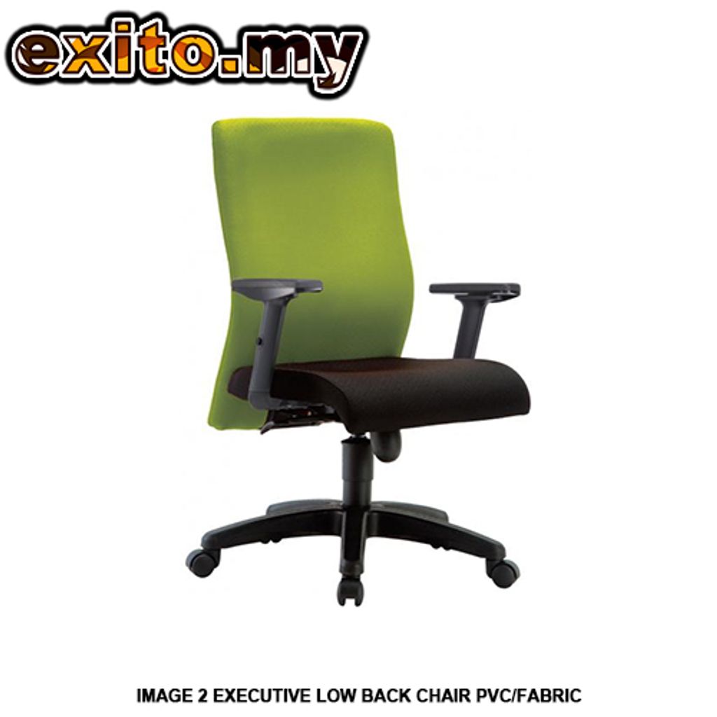 IMAGE 2 EXECUTIVE LOW BACK CHAIR PVC-FABRIC