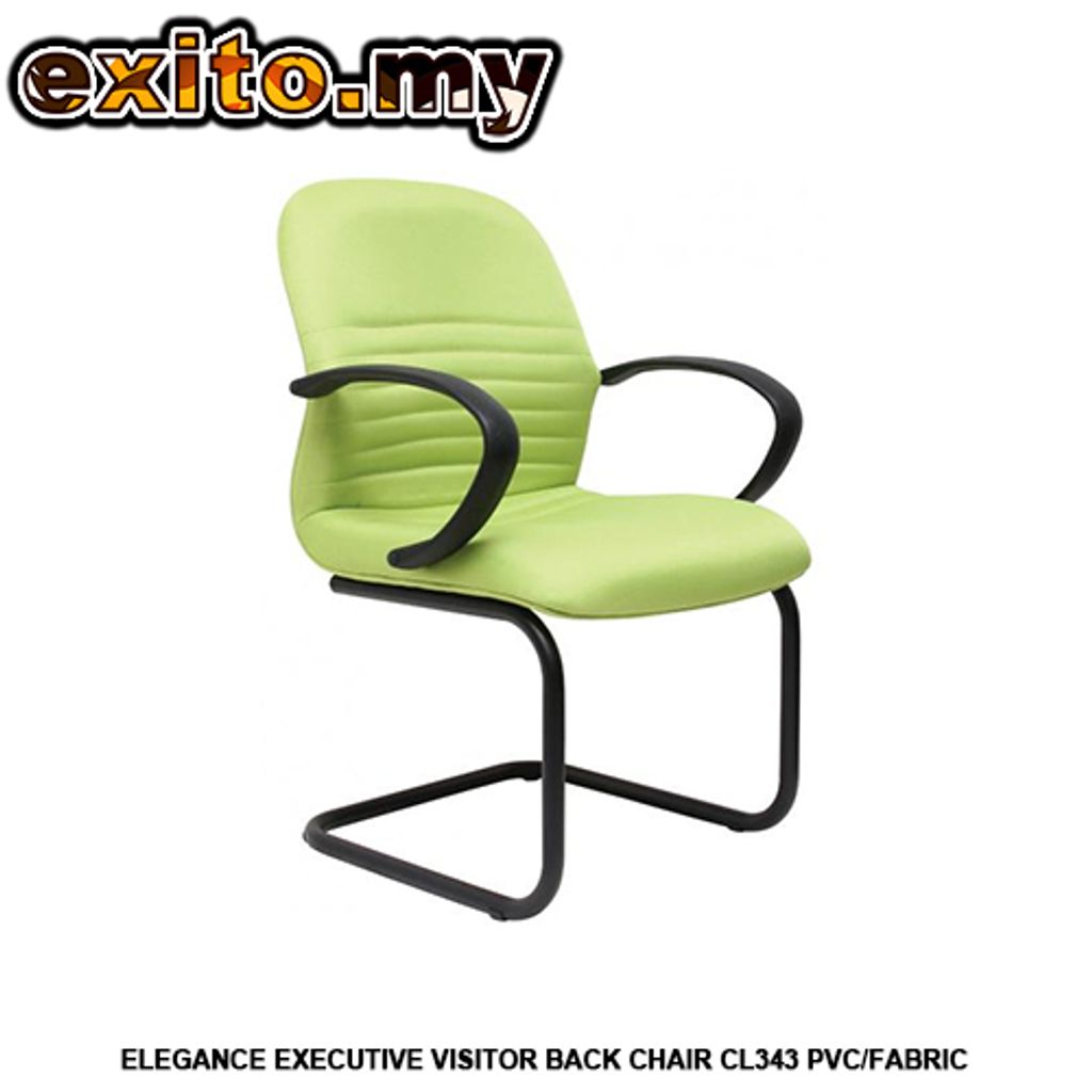 ELEGANCE EXECUTIVE VISITOR BACK CHAIR CL343 PVC-FABRIC