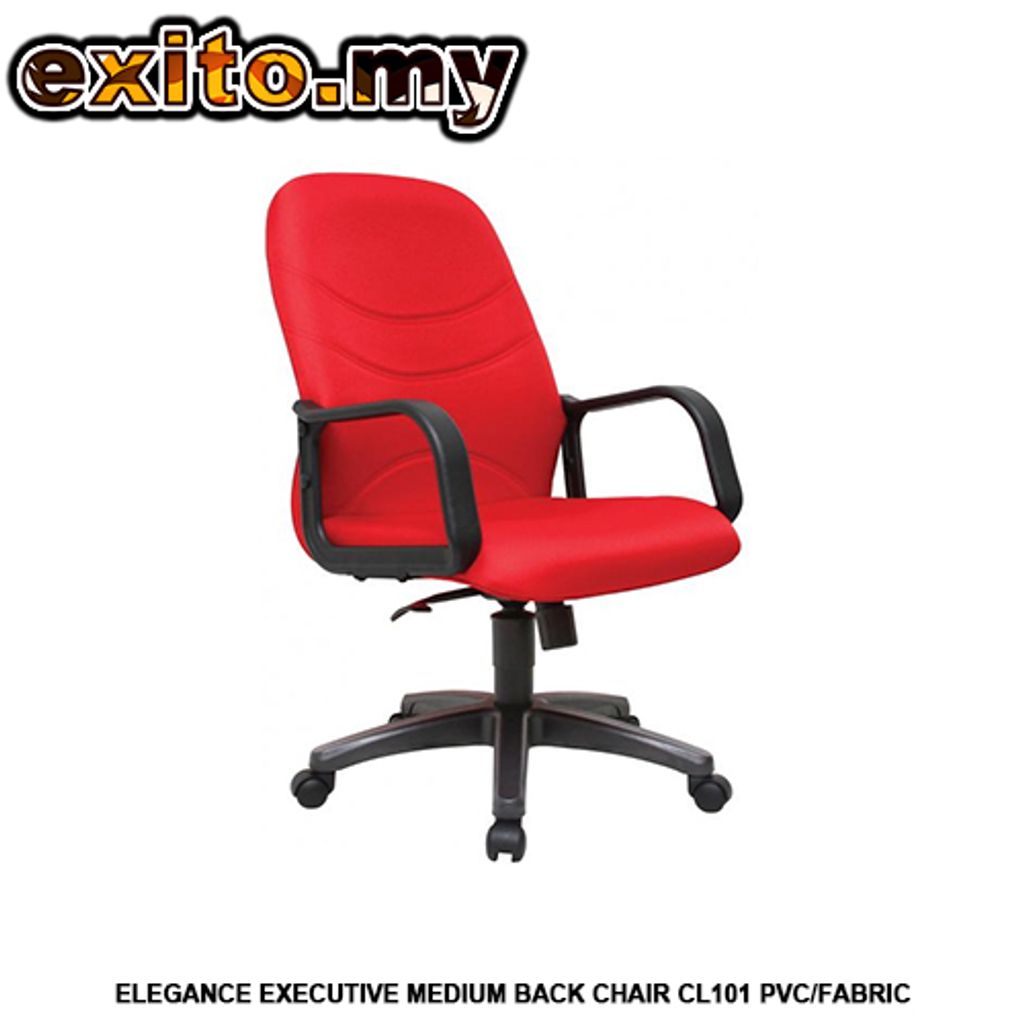 ELEGANCE EXECUTIVE MEDIUM BACK CHAIR CL101 PVC-FABRIC
