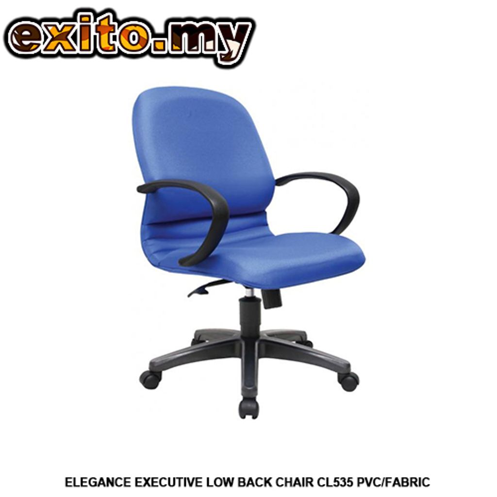 ELEGANCE EXECUTIVE LOW BACK CHAIR CL535 PVC-FABRIC