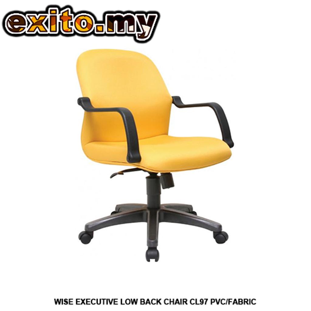 WISE EXECUTIVE LOW BACK CHAIR CL97 PVC-FABRIC
