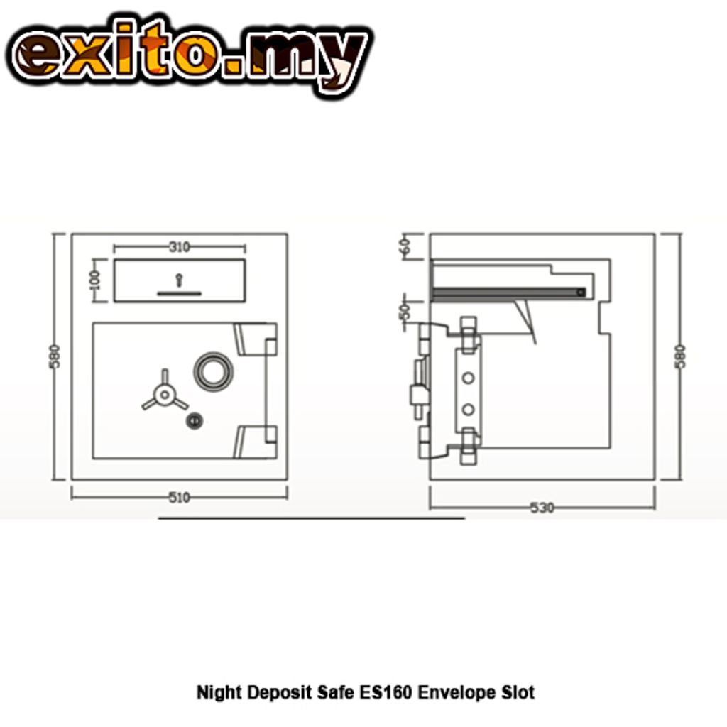 Night Deposit Safe ES160 Envelope Slot 4